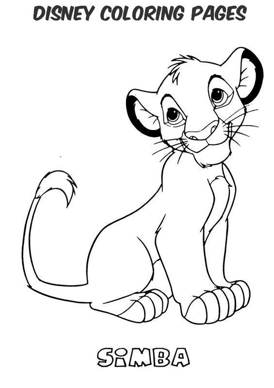picture Disney The King Lion to color  online or print out